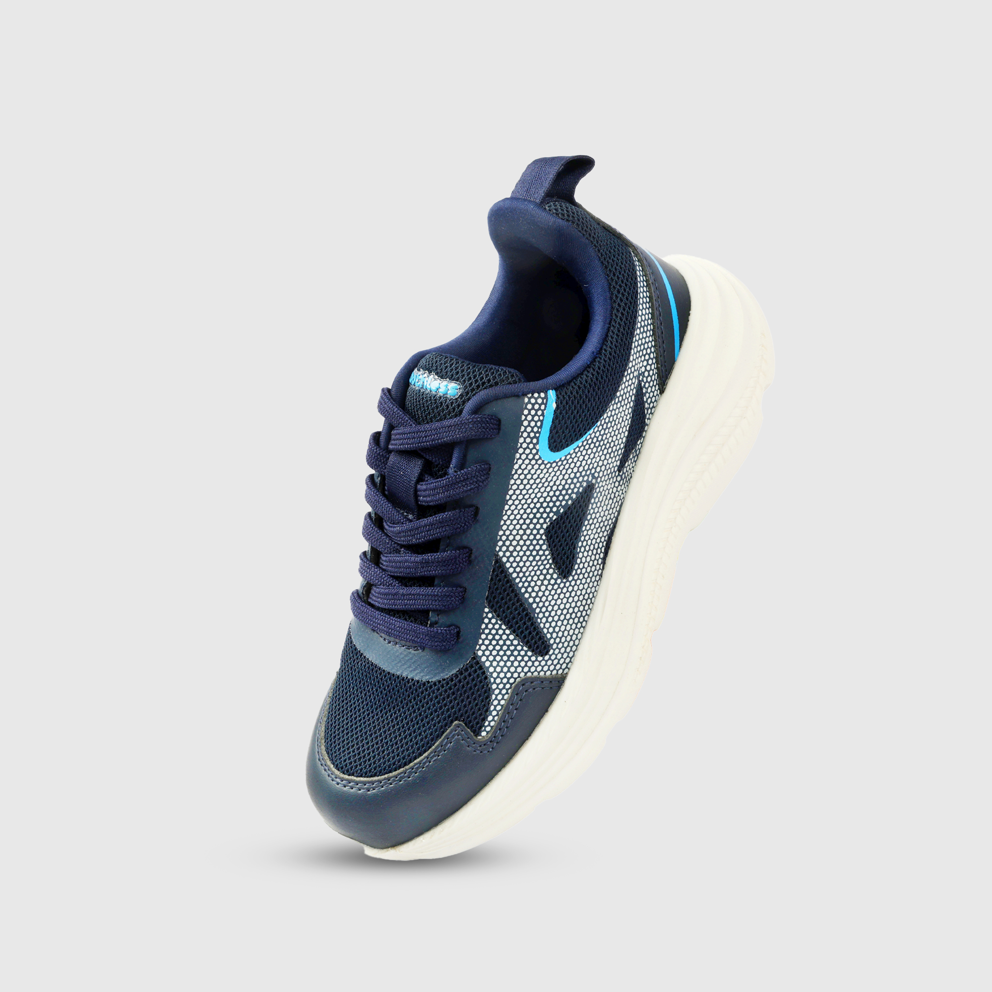 Boys Navy Lightweight Sport Running Shoes