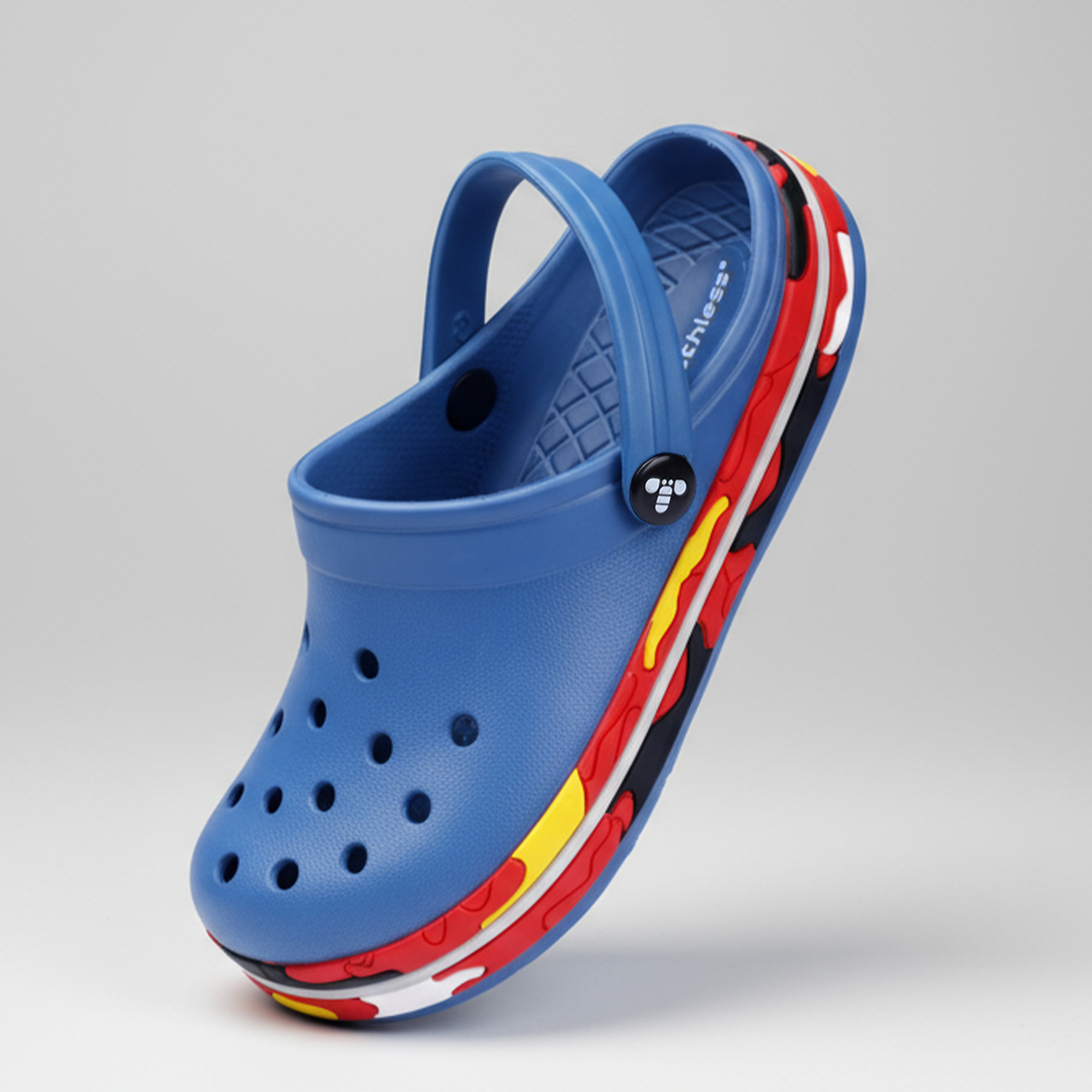 Kids Boys Colorblock Printed Clogs